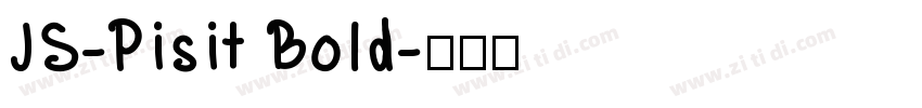 JS-Pisit Bold字体转换